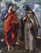 El Greco SS.John the Evangelist and Francis china oil painting reproduction